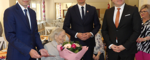 Jubileusz 101 urodzin Mieszkanki