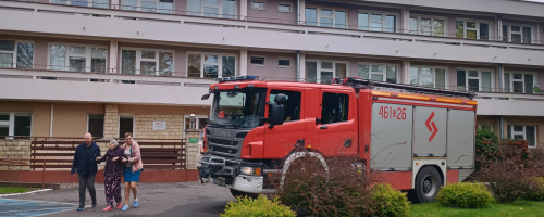 Ewakuacja w praktyce- - wspólne ćwiczenia z udziałem straży pożarnej